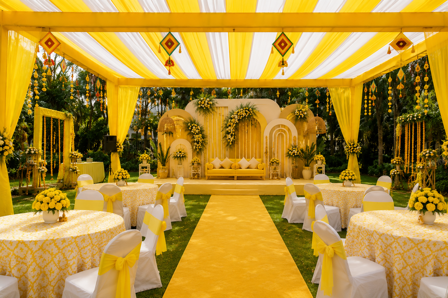 natraj events haldi decoration