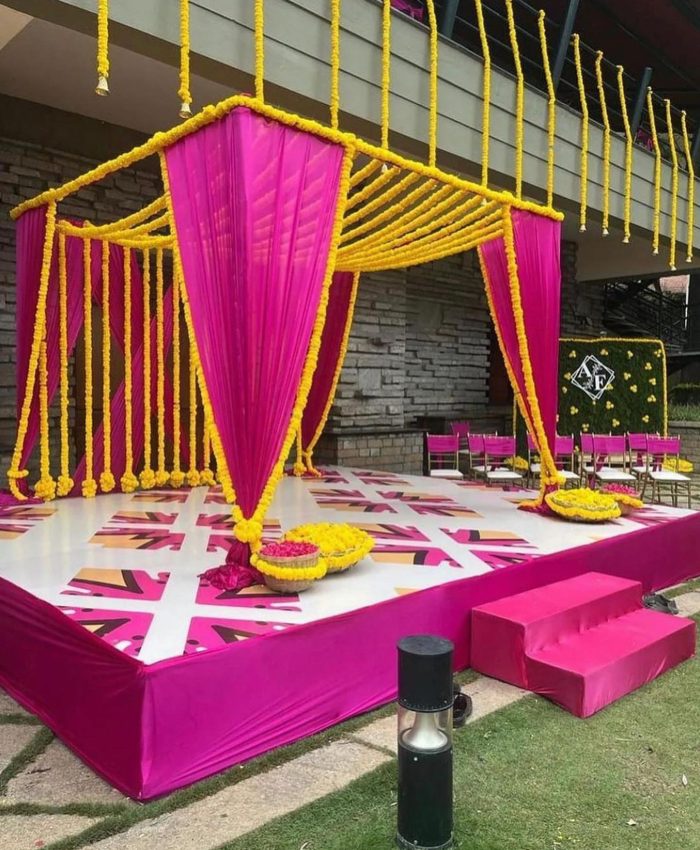 Simple Haldi Decoration Ideas at Home on a Budget