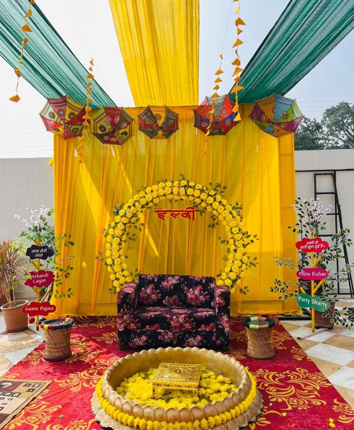 25 Beautiful Haldi Decoration Ideas for a Vibrant Indian Wedding